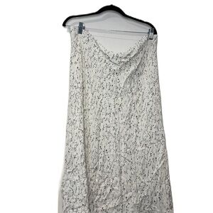 H&M XXL Elegant White and Black Patterned Women's Skirt